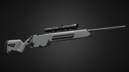 Steyr Scout rifle, scout, steyr, substancepainter, substance