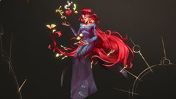 Faith challenge, handpaint, artstation, handpainted, girl, gameart, stylized, gameready