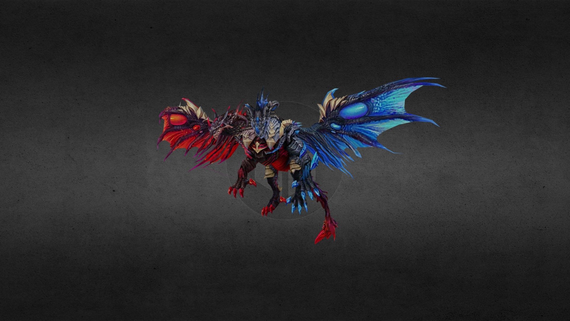 Twin Dragon - Twin Dragon - 3D model by DWN (@dwn76) 3d model