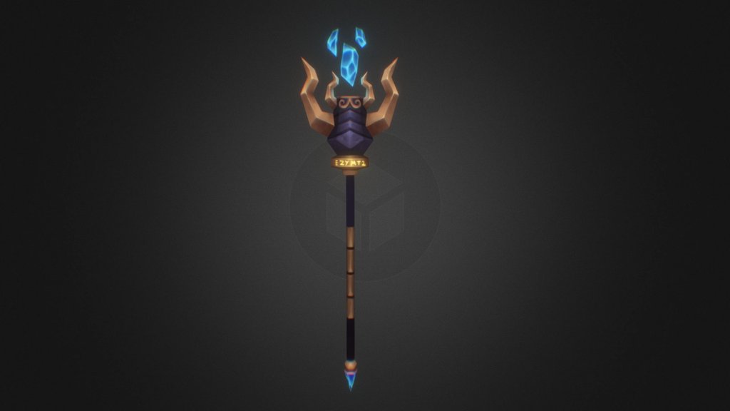 https://www.artstation.com/artwork/v40Px
Staff
Part of my hand painted set of 5 weapons I did some time ago
It was done for a metin2 private server 3d model