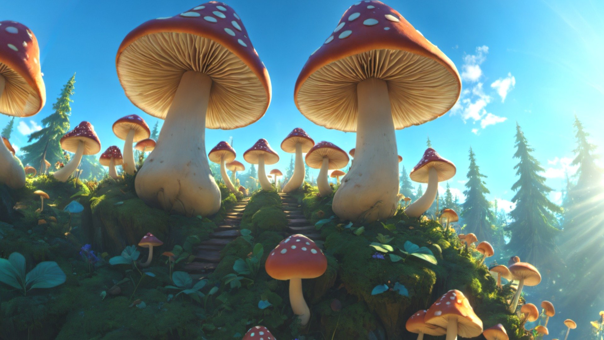 This is an 8k resolution (8192 x 4096) HDRI equirectangular panorama which will help you create 360 degrees Cartoony and Stylized fantasy location in different 3d software (Blender, Unreal Engine, Unity, 3dMax and many others). It is perfect for games, virtual reality, 3d renders, movies etc. The image was created with AI and edited in different 2d and 3d software to improve quality, remove seams and make it perfect for any 3d or 2d Fantasy project.

The image comes in 2 formats: .hdr and .jpg - HDRI Ultimate Fantasy Panorama B - Buy Royalty Free 3D model by Ionut81 3d model