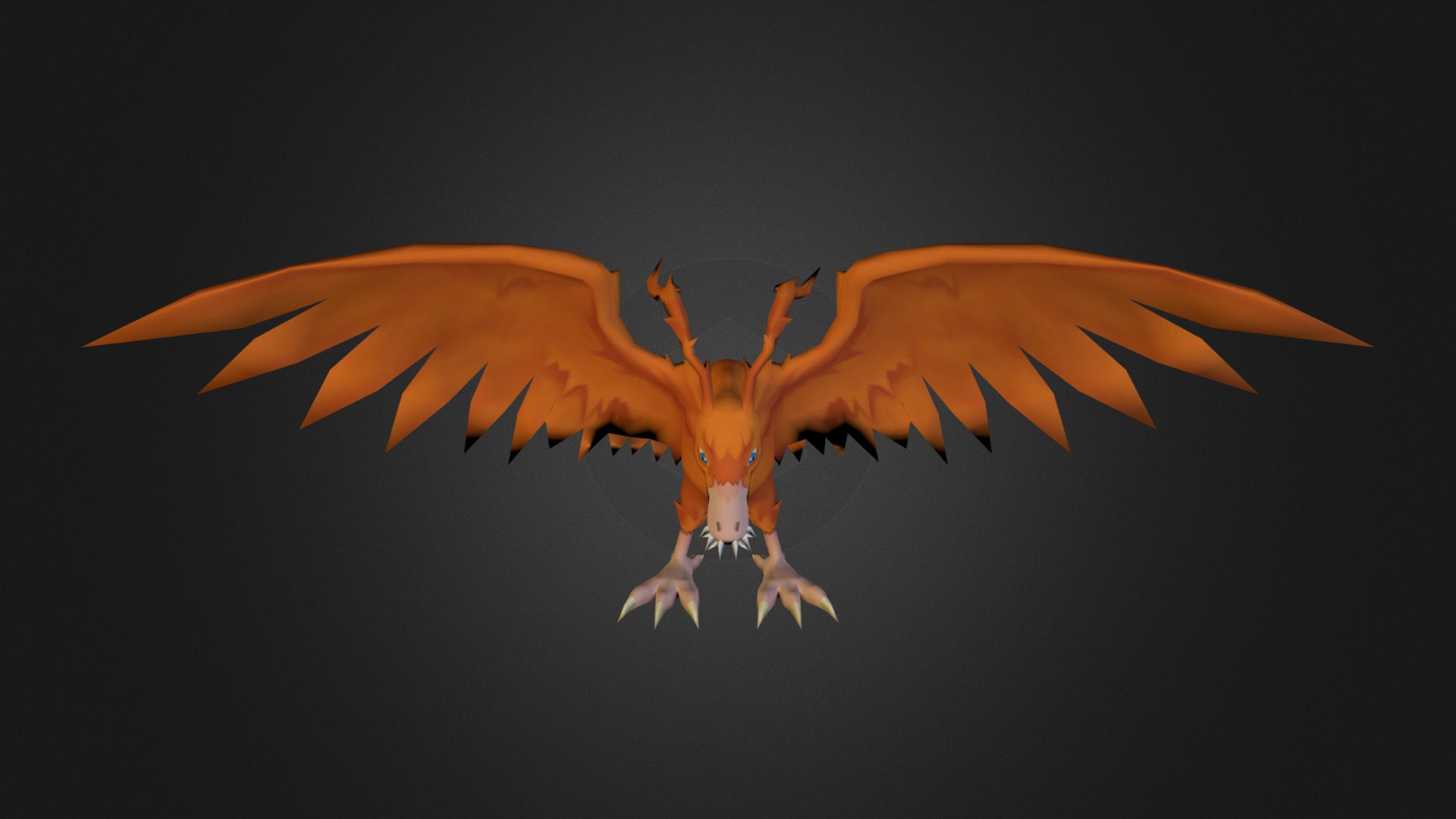 PC Computer - Digimon Masters - Birdramon - 3D model by rogarmao 3d model