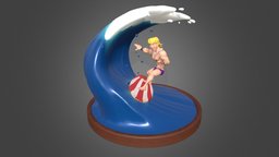 Diorama 01 body, fitness, surfer, beach, men, surf, wave, blonde, aussie