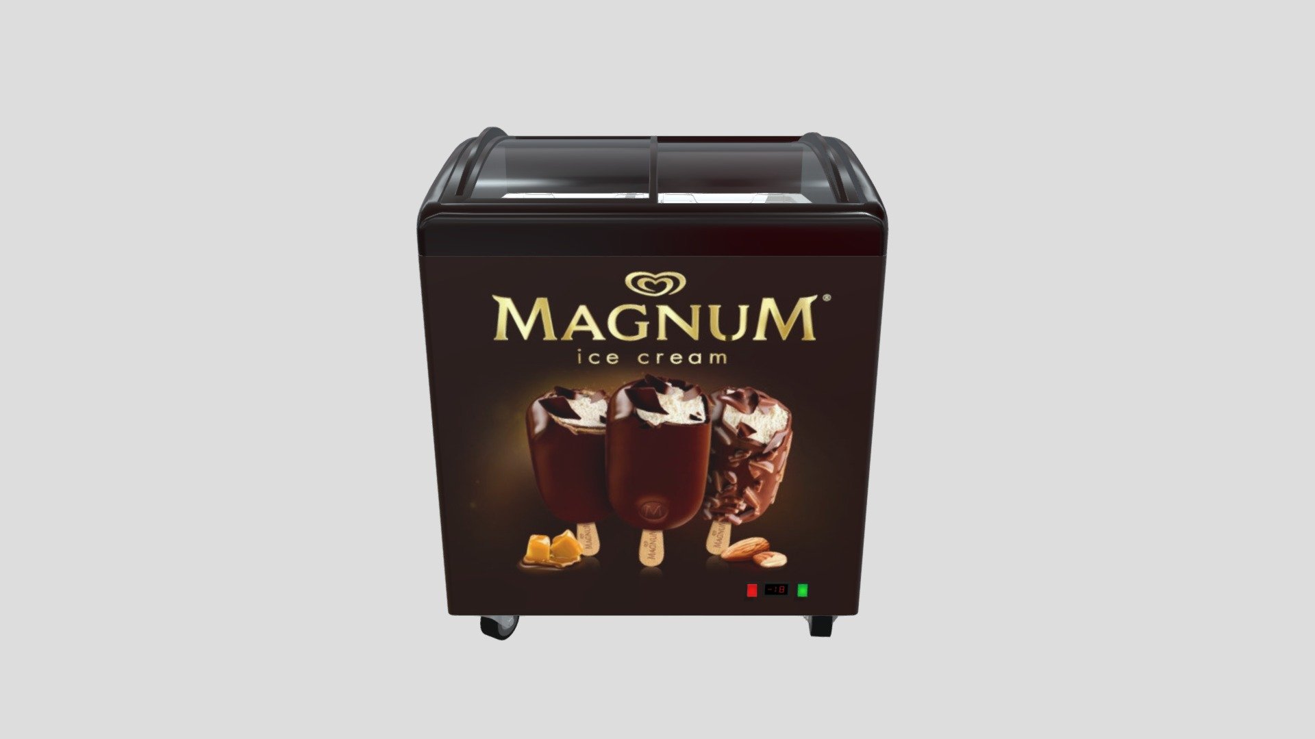 Hello

This is a PBR Ice cream Display Fridge with 5 type ice cream pack inside.10 ice cream texture set provided in maps.
   3ds max and maya files have appled V-Ray materials . blender have appled PBR materials.
     model of fridge have 34k polygons and with inside packs have 90k polygons .
        All of textures have 2048*2048 and good quality for the near the camera scenes .
           Provided Maps : BaseColor Height Metalness Normal Roughness Opacity
This model is not printable 3d model