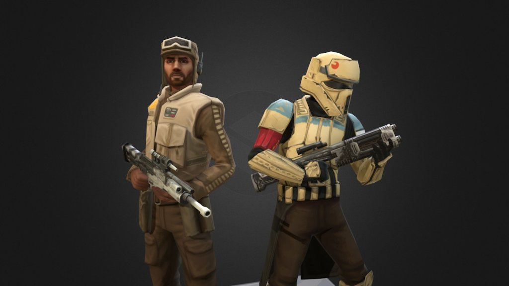 STAR WARS © &amp; TM 2017 Lucasfilm Ltd. All rights reserved. Game code and certain audio and/or visual material © 2017 Electronic Arts Inc.

Poses by Jake Wade 3d model
