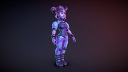 Sci Fi Devil demon, devil, girl, scifi