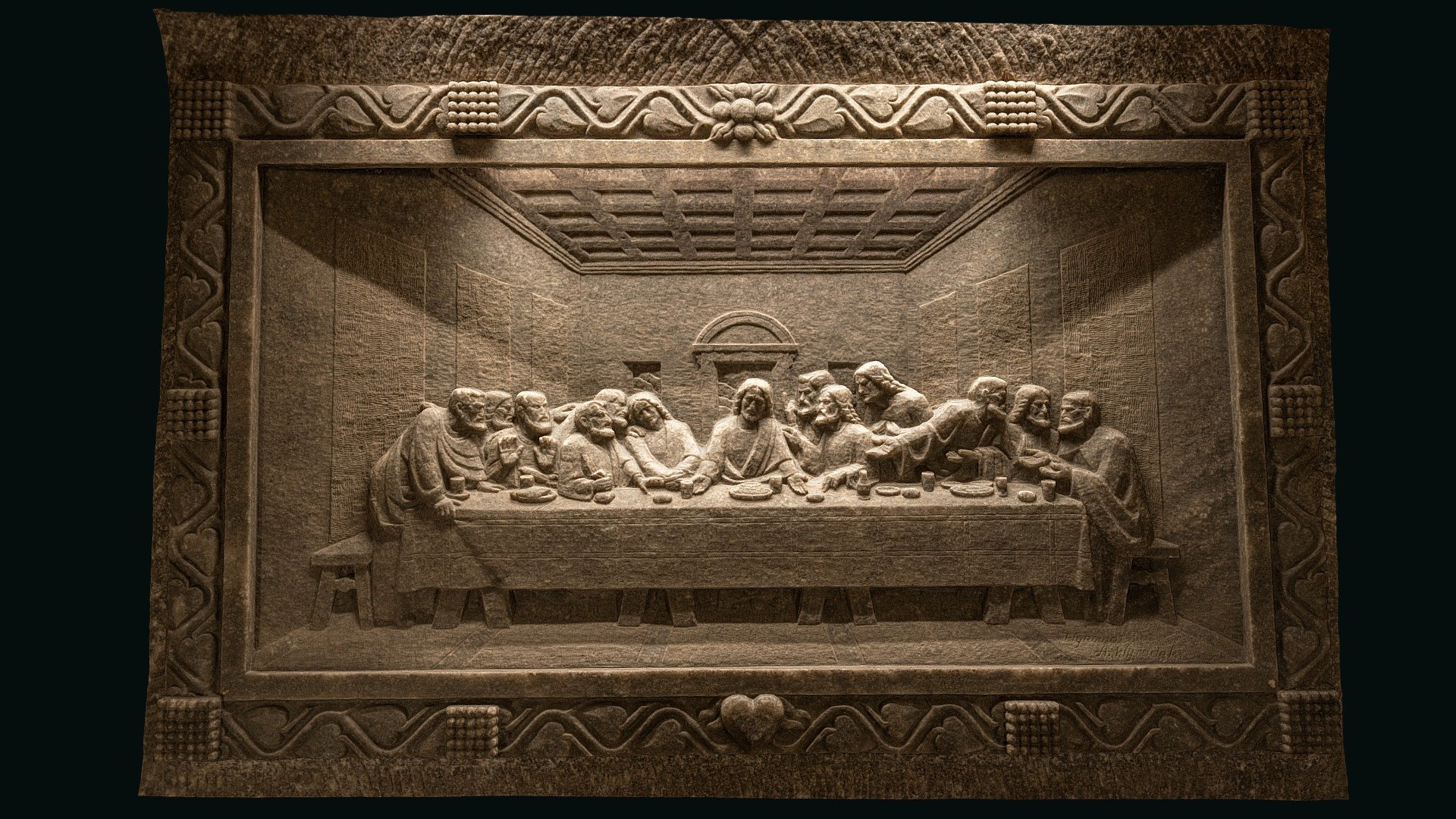 The Last Supper, relief, Wieliczka salt mine in Krakow Poland.

Photogrammetry reconstruction in RealityCapture from 65 images. © Saulius Zaura www.dronepartner.lt 2023 - The Last Supper, relief, Wieliczka. 3D - Buy Royalty Free 3D model by Saulius.Zaura 3d model