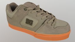 DC Pure Casual Skate Shoe skateboard, skate, obj, dc, shoes, sneakers, lace-up, metashape, agisoft, dcshoes, skateshoes