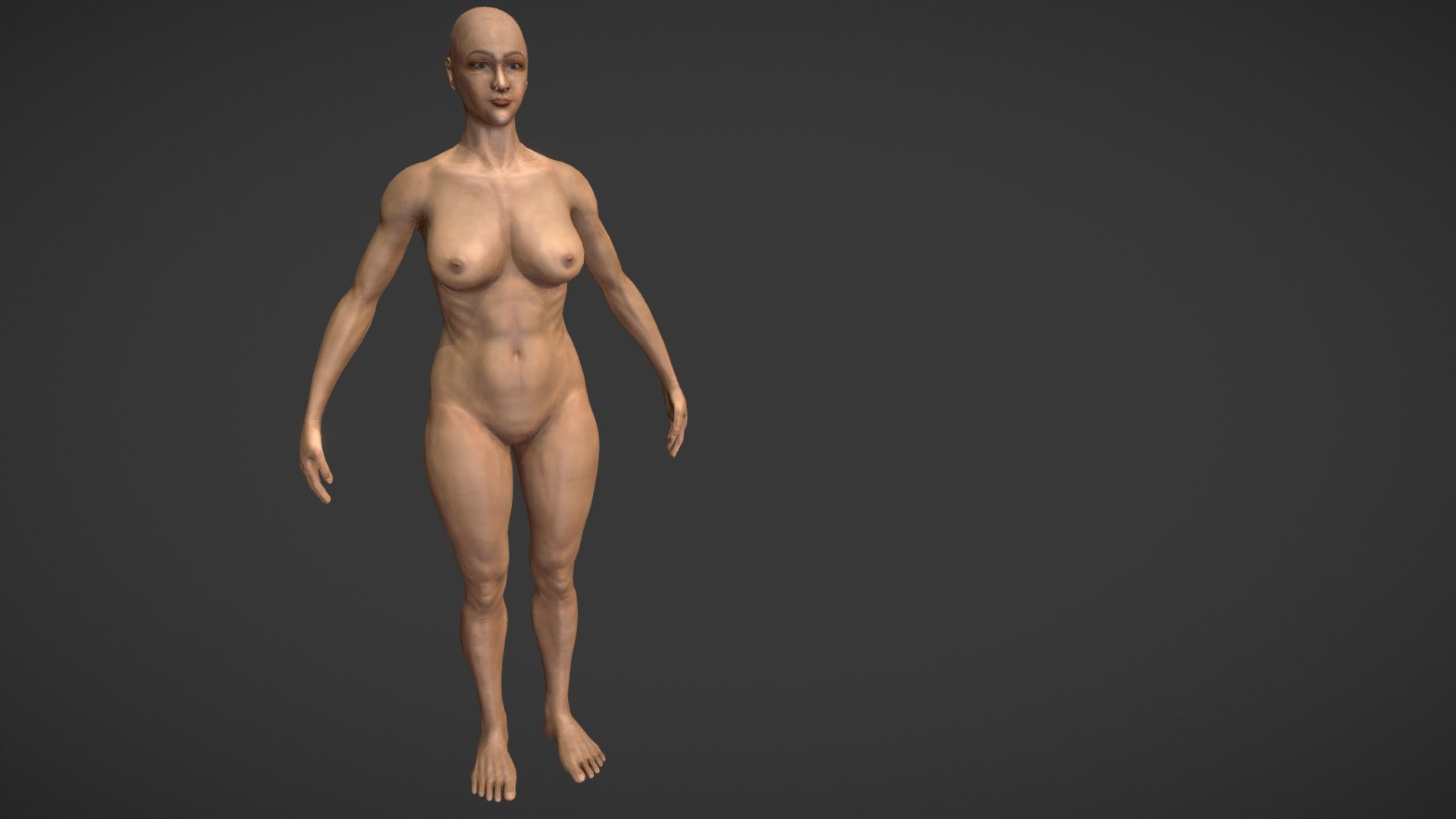 Responsible for sculpting, topology modification, UVs, baking, and texture painting.

I plan to continue this model by adding Xgen hair, clothing, props, etc 3d model