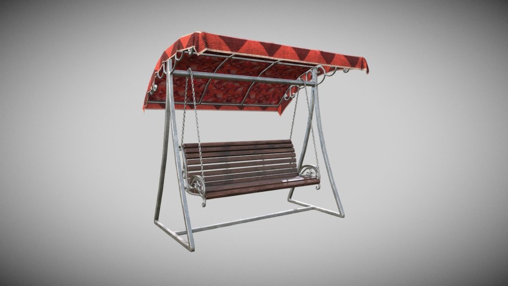 External Rocking Chair - Download Free 3D model by Francesco Coldesina (@topfrank2013) 3d model