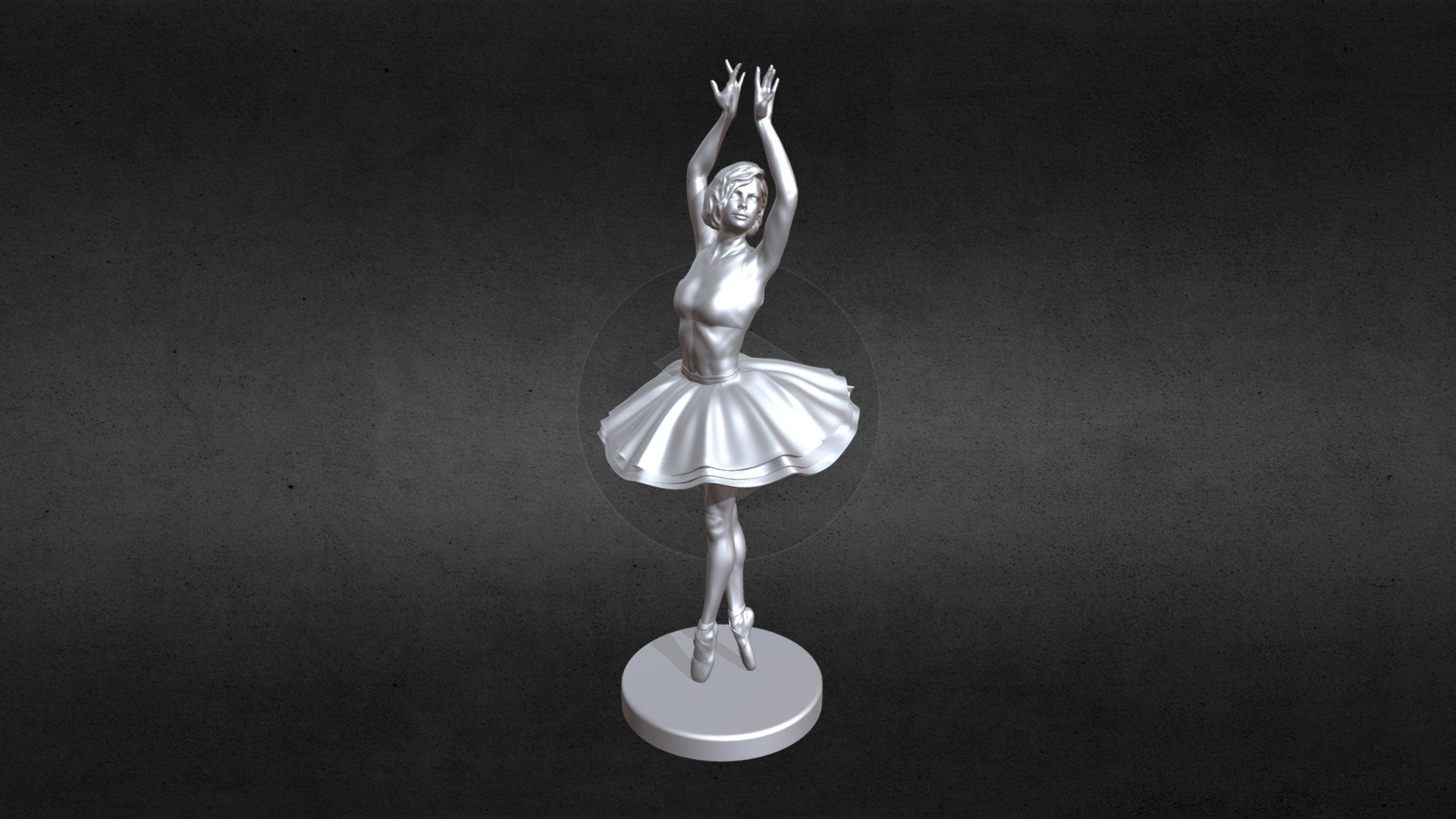 This Figurineis 332 mm high (about 1 / 7th scale) in a realistic style with lots of small details and will look great on a smaller or larger scale.

Figurine height with stand 347 mm

To increase strength, a curved pin of steel wire with a diameter of 2 mm is glued into the model and stand 3d model