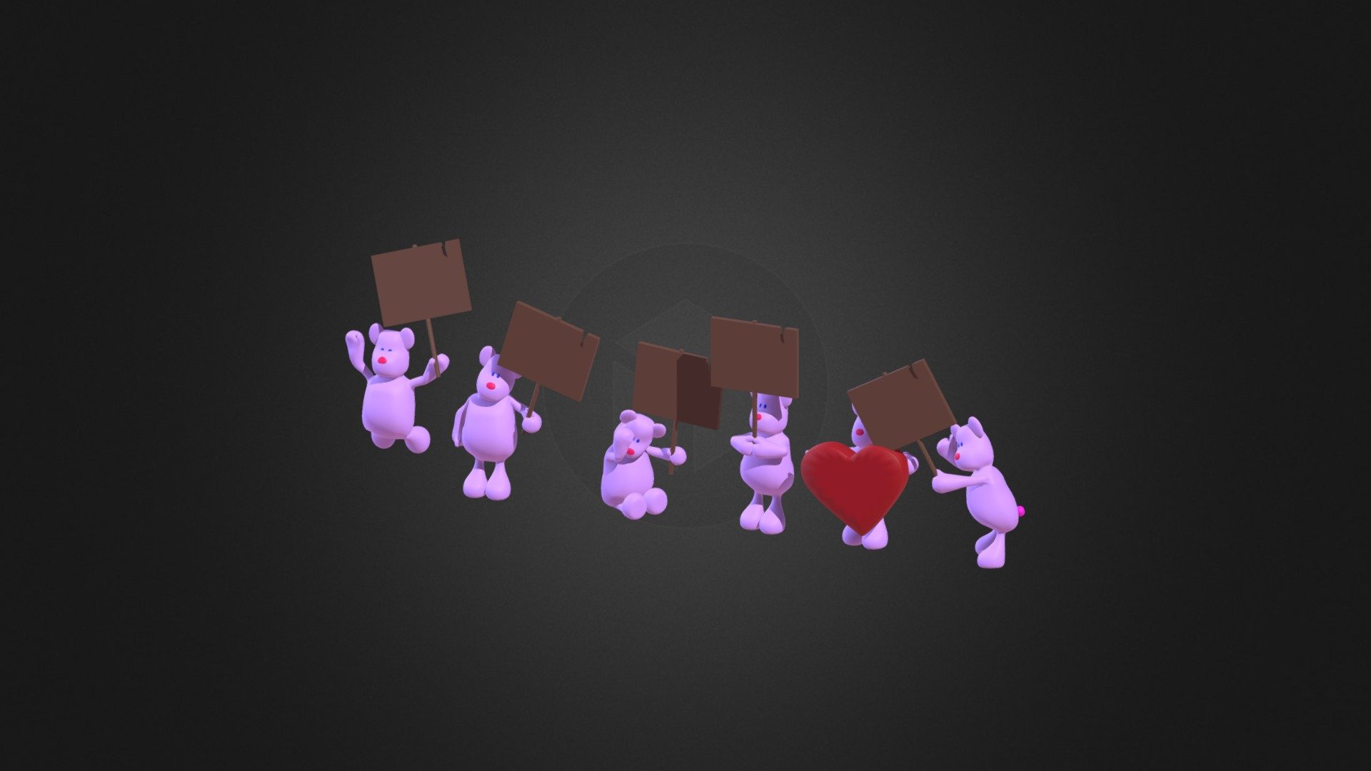 Low, and High Poly bear :) - Rigged Cartoon Bear - Download Free 3D model by lucasf.lima74 3d model