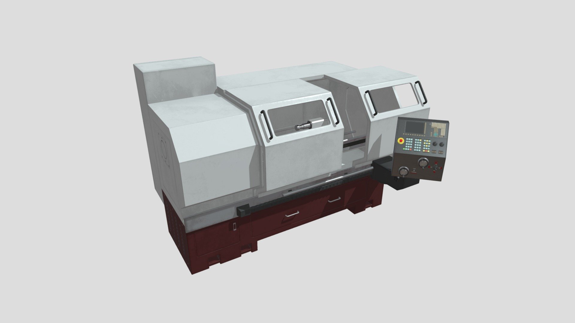 Lathe model produced by the Envision Center at Purdue University - CNC Lathe - 3D model by Purdue Envision Center (@EnvisionCenter) 3d model