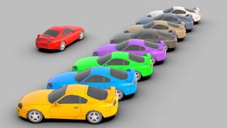 Classic Car sports, cobra, shelby, kobra, unity, unity3d, racing, car