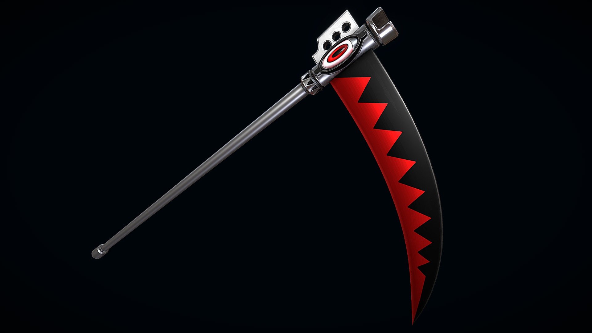 Low-poly 3D model of Soul Eater the Scythe, doesn't contain any n gons and has optimal topology. This model has 2K textures 3d model