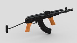 AMD-65 High Poly rifle, grenade, assault, high, soldier, revolver, army, handgun, carbine, generic, semi, long, submachine, defense, equipment, firearm, vr, bullpup, ar, firearms, automatic, machine, battle, pistol, sniper, launcher, personal, semi-automatic, weapon, asset, game, 3d, low, poly, military, shotgun, gun, gear, war, "light", "multiple-barrel"