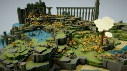 Tiny Elden Ring assets, soldier, prop, cityscene, tiny, map, midieval, low_poly, low-poly, game, lowpoly, fantasy, simple, eldenring, elden-ring, godrick