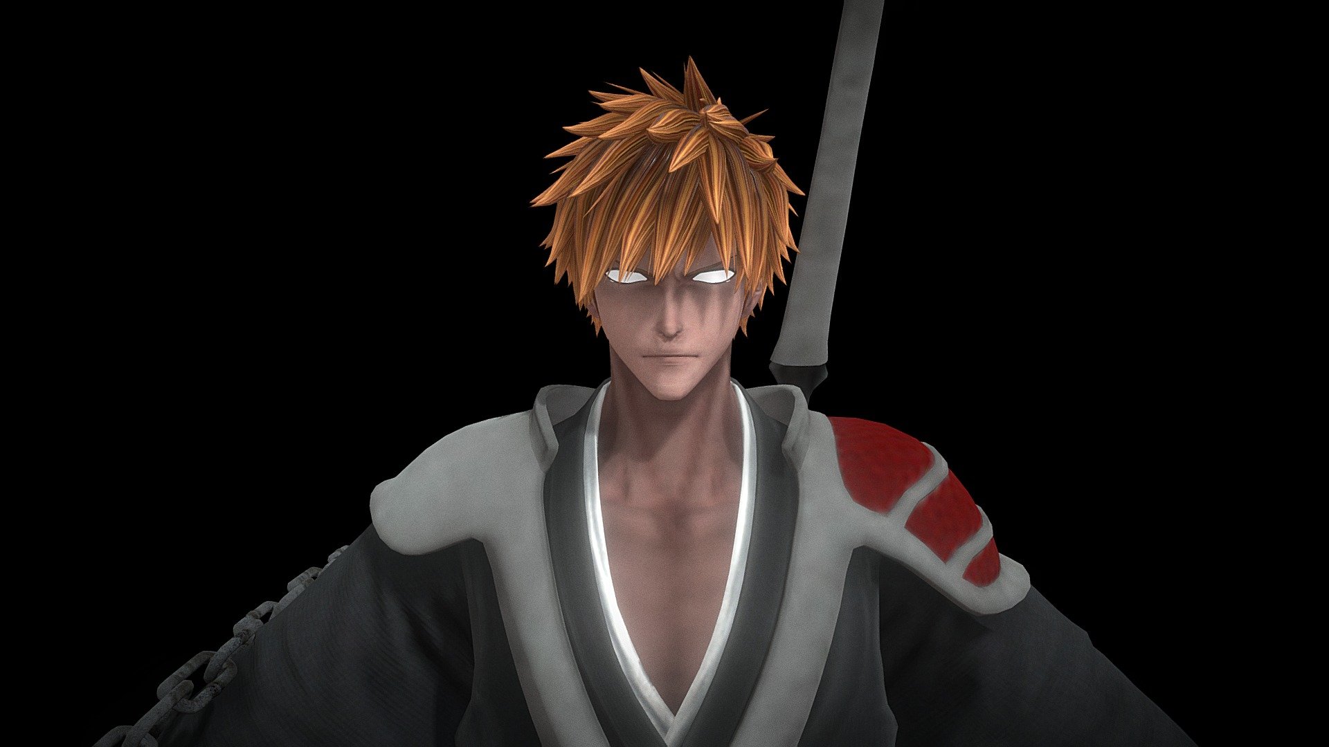 Ichigo Kurosaki from anime Bleach.
really strong guy - Ichigo Kurosaki (Sinegami) - Download Free 3D model by Marianozi 3d model