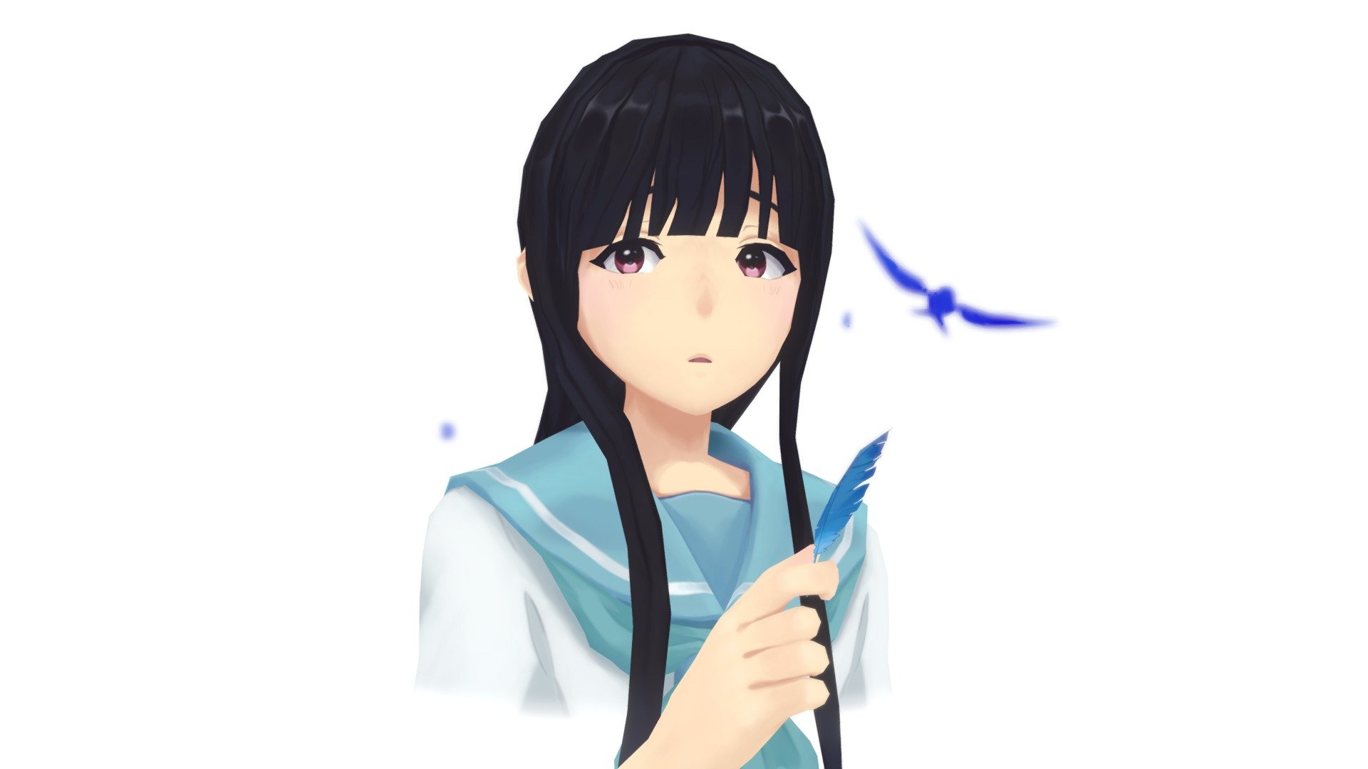 Mizore from &lsquo;Liz and the Blue Bird' - one of my favorite movies! ^D^/

A warm up to get myself back into chararcter modelling and to revise my process to find faster/easier methods for modelling and texturing! ^D^ - 'Liz & the Bluebird' - Mizore - 3D model by leafturtle 3d model