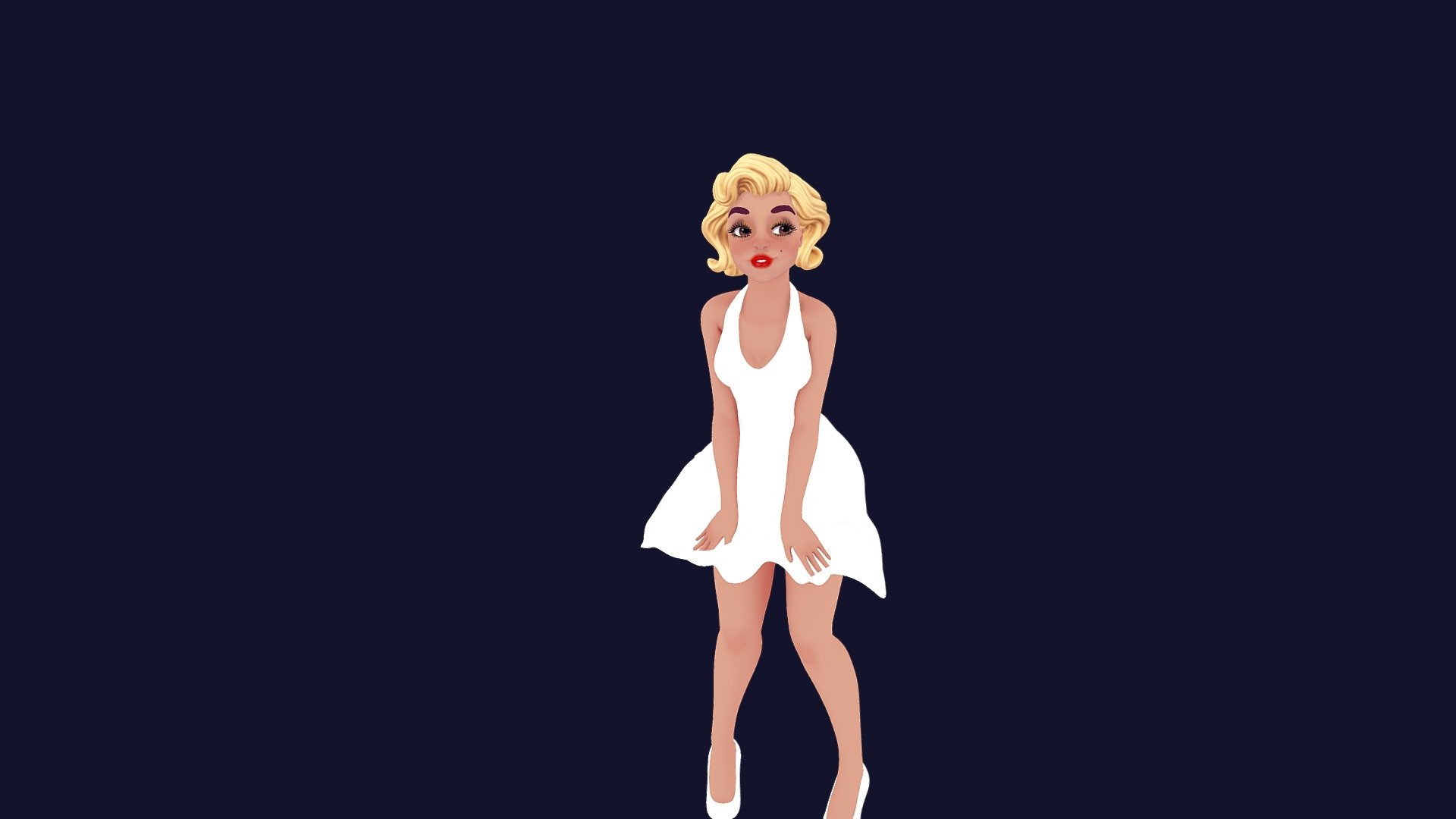 This is one of my first models. Hope you like it! - Marylin - 3D model by AekaArt22 3d model