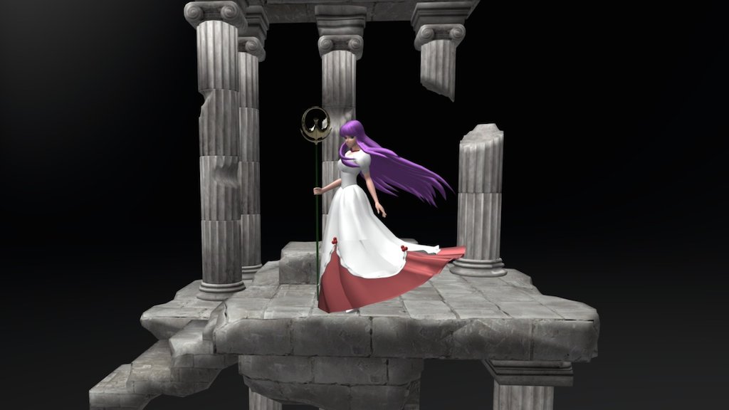 ATHENA  (SAINT SEIYA) - 3D model by ova1514 3d model