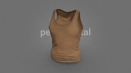 Wasteland Garments Series- Model 08 Tank Top fashion, clothes, wasteland, costume, outfit, tanktop, character, clothing, perisdigital