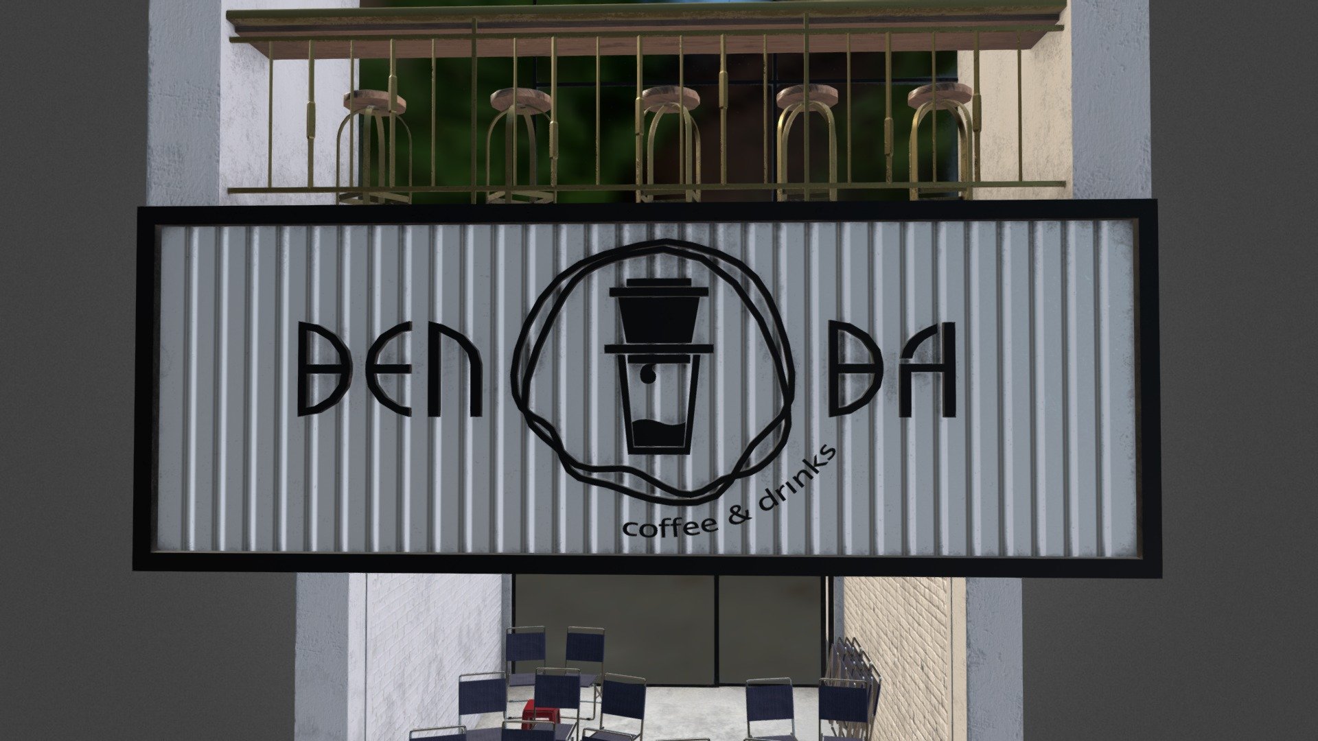 Đen đá coffee - 3D model by Malcony 3d model