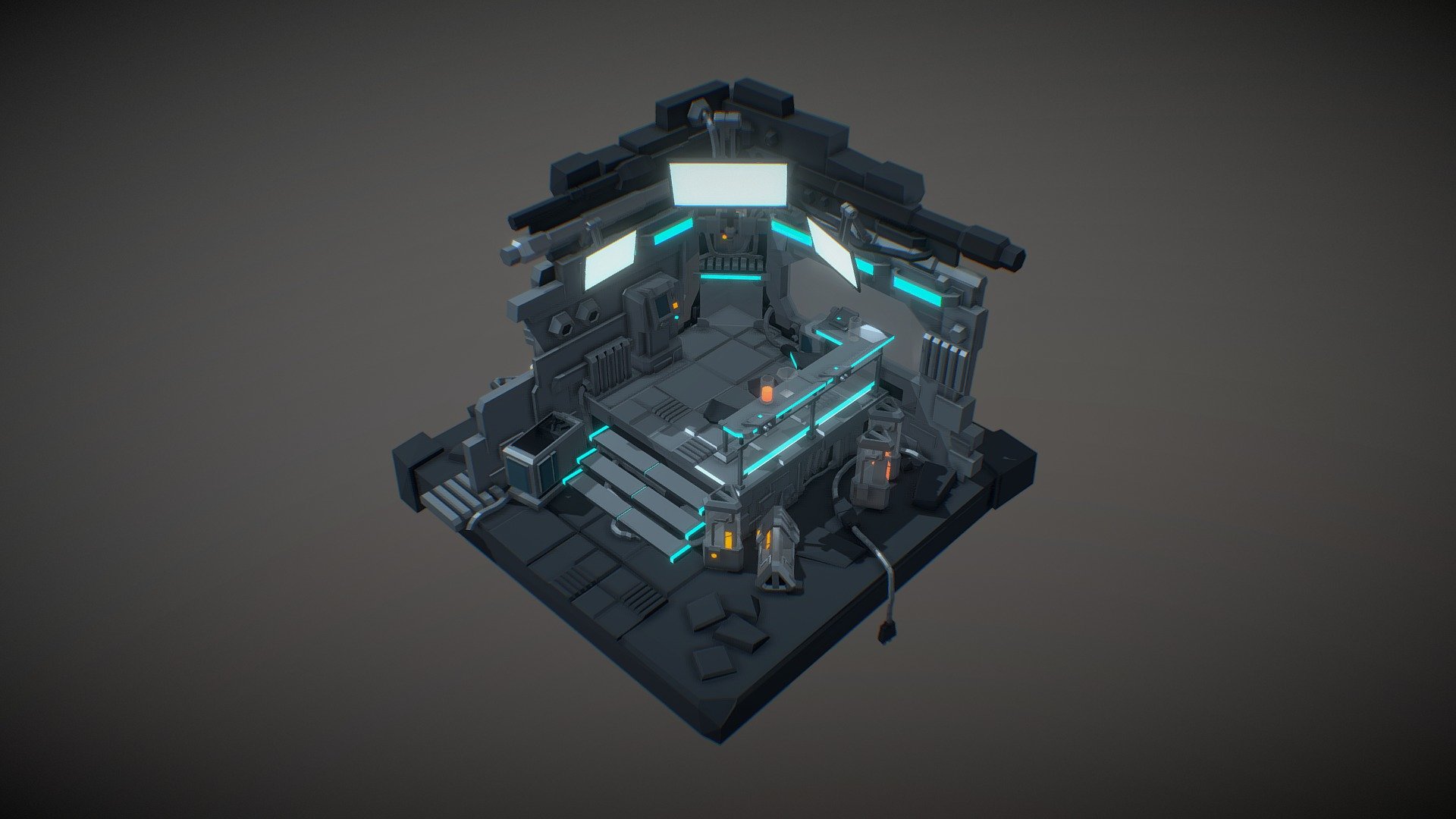 Modeled entirely in Google Blocks 3d model