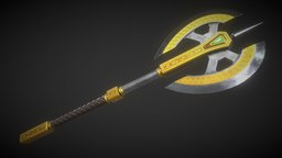 Fantasy Axe 04D dwarf, unreal, ax, melee, battle, don, hatchet, battle-axe, tomahawk, falcone, unity, blender, blender3d, military, axe, sword, fantasy, blade