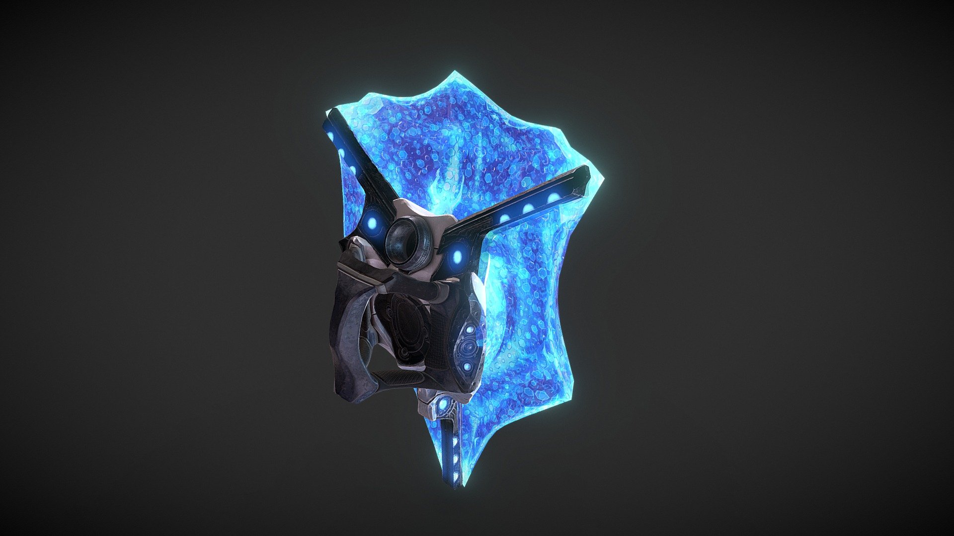I decided to make a full set of Sci-Fi Plasma weapons and here is the second one!

Modeled after the design of my original Plasma Rifle  this shield uses a force field to repel attacks 3d model