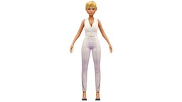 Cartoon Style Low Poly Overall White Avatar body, avatar, white, vest, , form, clothes, pants, torso, business, stockings, young, shoes, tie, collar, uniform, woman, businessman, costume, casual, overall, overalls, girl, blouse, girl-cartoon, caucasian, slimegirl, cleavage, -woman, bruiser, metaverse, -girl, girlcharacter, pullover, business-woman, evening-wear, character, girl, casualwear, "applicant", "casualstyle", "party-dress"