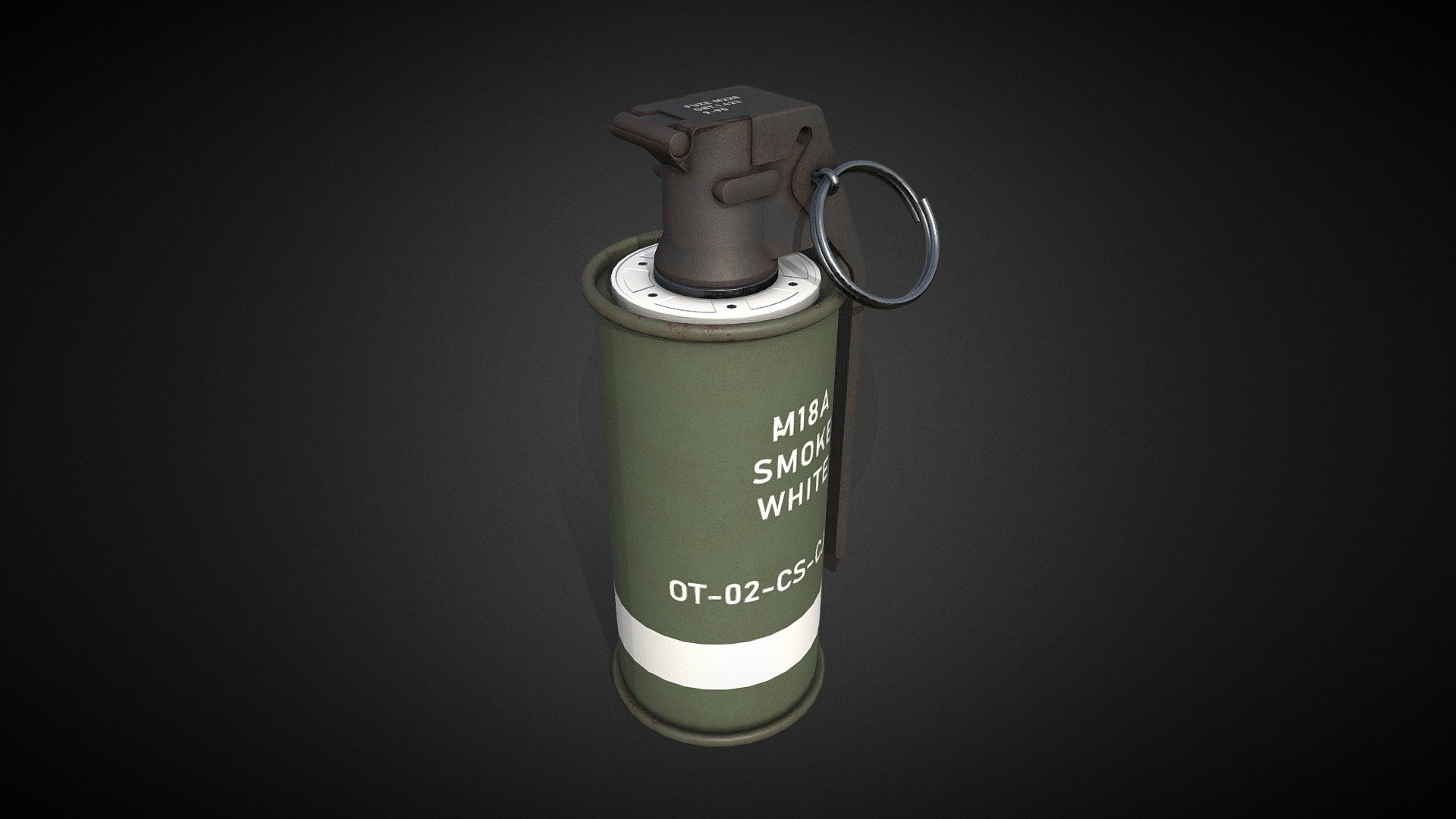 Tutorial here: https://www.youtube.com/@ninashaw-gameart

The model works perfectly in close-ups and high quality renders. It was originally modelled in Blender, textured in Substance Painter and rendered with Marmoset Toolbag 3.

What is in the archive: Blender 3; OBJ; FBX ; Textures

Textures formats: PNG (2K) - Smoke Grenade - Tutorial Included - Buy Royalty Free 3D model by ninashaw 3d model