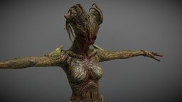 wooden monster creaturedesign, characterdesign-r, charactermodeling, creature, creature-monster-re