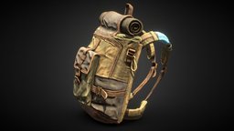Bag pack games, gamedev, game-asset, game-model, pbr-texturing