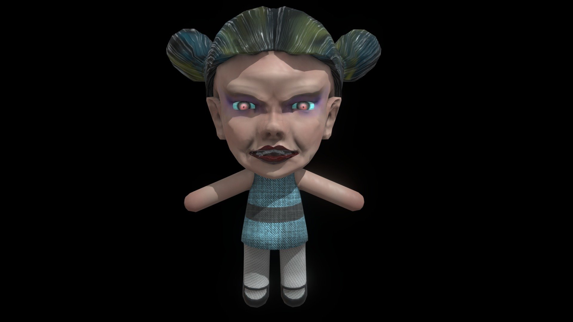 Bubbles powerpuff girl - 3D model by Marcin.Kwiatkowski 3d model