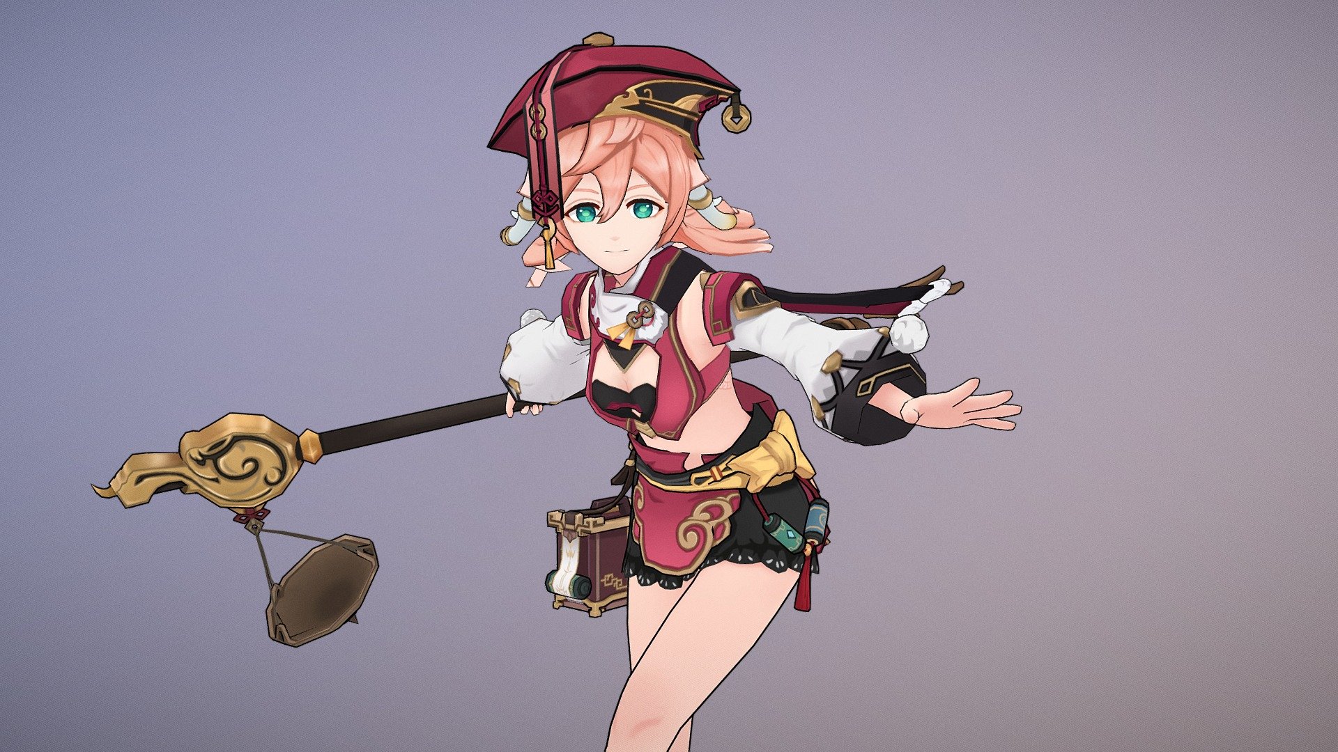 This character is Yanfei from game called Genshin impact.

Thanks for watch my modeling.

I liked this character's personality in the game and it was fun to work on it :)

More information on Artstation : https://www.artstation.com/artwork/683yL0 - Genshin impact - Yanfei - 3D model by Oie.K.Muchim 3d model