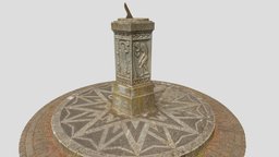 Sundial on the Haapsalu Promenade clock, estonia, photogrammetry, haapsalu