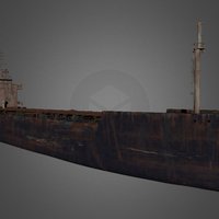 Oil tanker2 max, substancepainter, highpoly