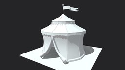 Circus Tent tent, circus, festival, props, carnival, ferry, home, stylized