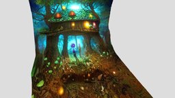 Mushroom House Our Secret Hideout artbreeder, picto3dcom