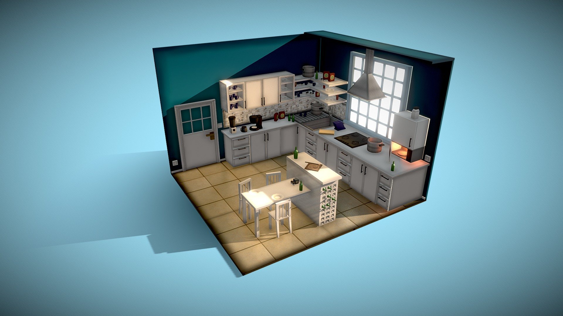 This is a practice for school assignment 3d model