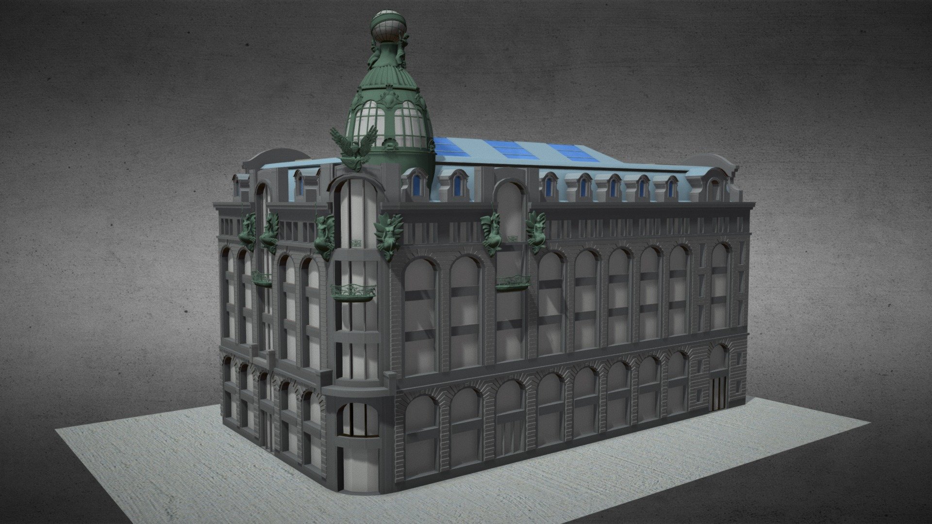 Zinger House Book St.Petersberg, Russia - Zinger House Book - 3D model by Slawa_L 3d model