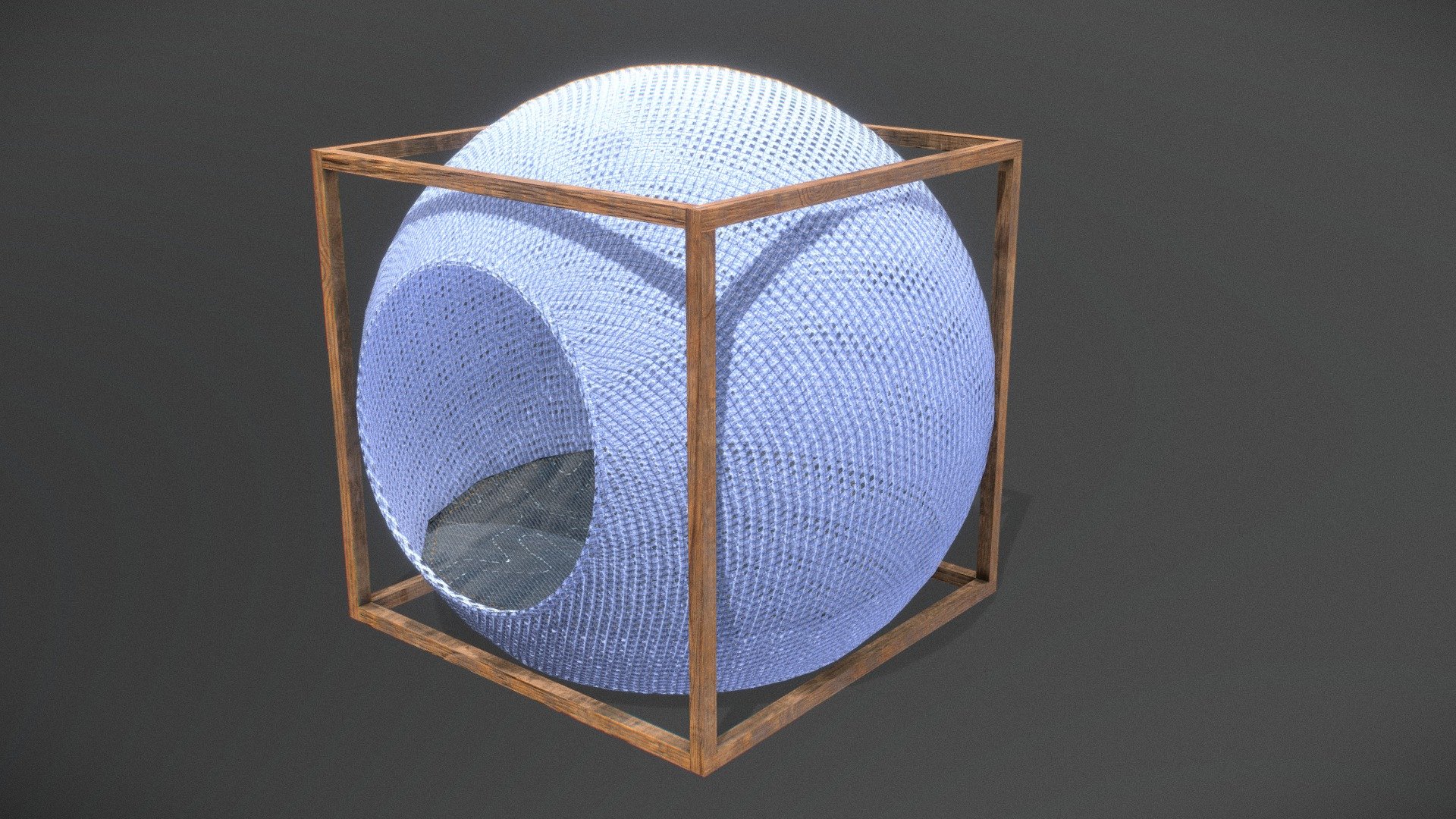 A 3D model of an animal house from the KOTMOSPHERE workshop is a high-quality product that is specially designed for interior designers. The house is made in a modern style and has an attractive design that is suitable for any interior.

Inside the house there is a beautiful ottoman that provides a comfortable stay of the animal inside the house.

The palette presented by the KOTMOSPHERE workshop is very diverse (more than 80 combinations), you will definitely find an option for absolutely any interior. 

In general, a 3D model of an animal house from the KOTMOSPHERE workshop is an excellent choice for interior designers who want to create a cozy and comfortable space for their customers who have pets. This model provides high quality and ease of use, which makes it an ideal choice for any interior 3d model