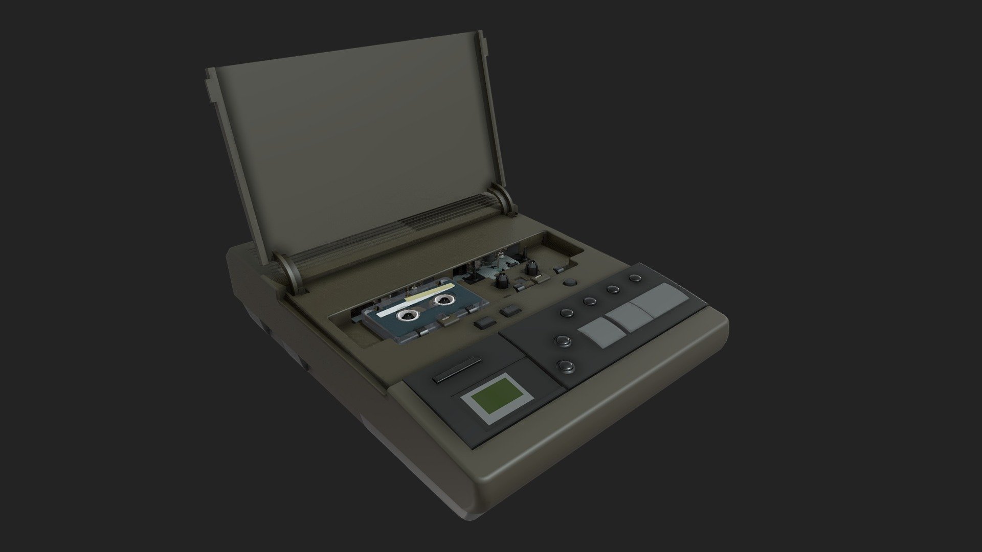 Telephone Answering Machine - 3D model by Tom Bombadil (@recursivedude) 3d model