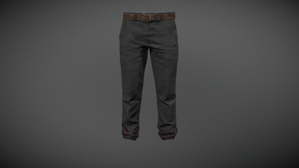 More info at PUBGShowcase - SLACKS (BLACK) - 3D model by PUBGShowcase 3d model