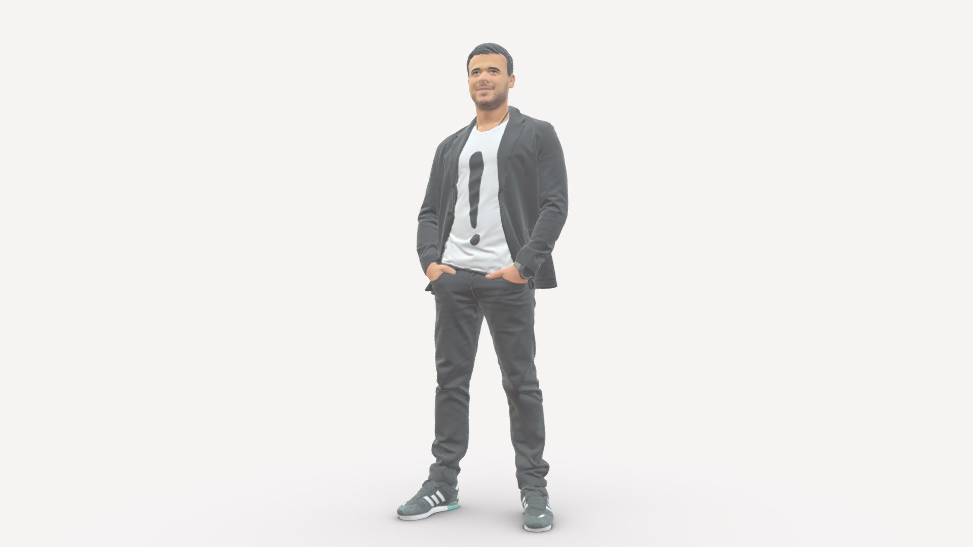 We provide unique 3d scanned models with realistic proportions for closeup and medium-distance views in artworks, paintings and classes. As well as architectural visualization projects.

Main features:




high-end realistic 3d scanned model;

realistic proportions;

highest quality;

low price;

saves you time for more time in landscaping and interiors visualization.

FEATURES 




3d scanned model 

Extremely clean

Edge Loops based

smoothable

symmetrical

professional quality UV map

high level of detail

high resolution textures

real-world scale

system unit: cm

TEXTURES 




Textural Resolution: 4096 x 4096

Color Map

The model is suitable for stereolithography 3d printing 

The model is also ready for fullcolour 3d printing - Emin In Tracksuit 0472 - Buy Royalty Free 3D model by 3DFarm 3d model