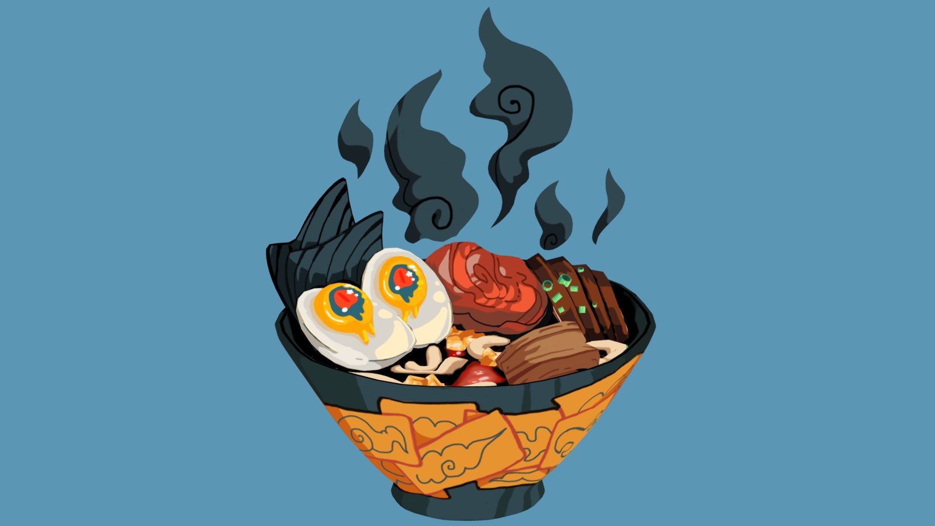 Created for the PigSquad Summer Slow Jam June Game Jam.

I'm working as part of the CMDC Studios team Itch.io link here.

Modeled and handpainted in Blender.

Check out my Instagram nicole_davisart or Twitter NDavisart to see how the model looks in Blender and the animated eye/ yolk texture 3d model