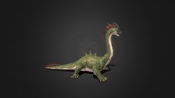 Fantasy Monster : DragonBaro unreal, fbx, rpggame, unity, gameasset, monster, animated, dragon, gameready