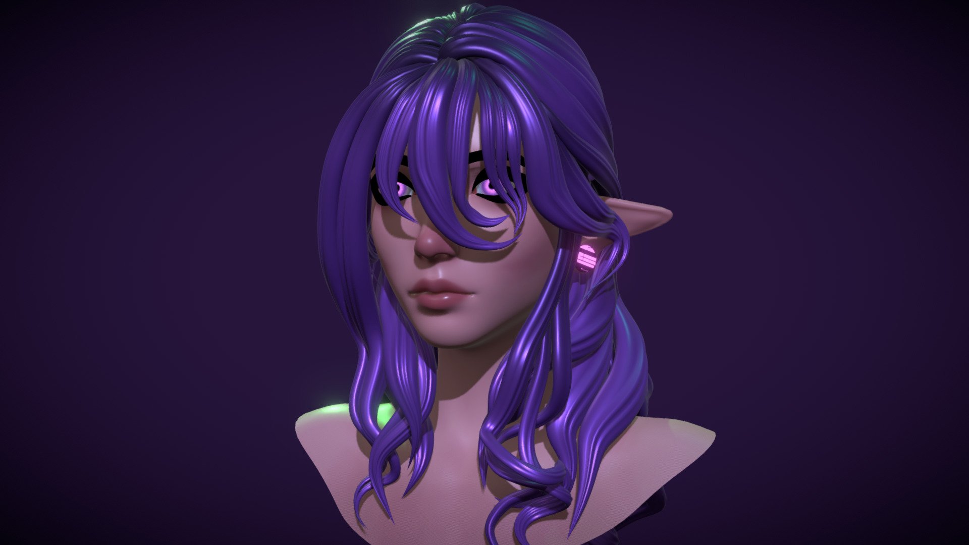 Elf Witch - 3D model by Kaktusbaer 3d model