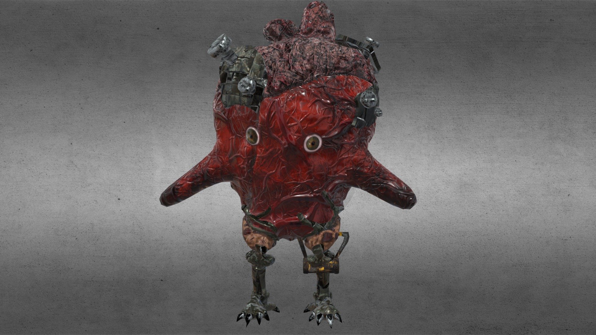 My YT - Heart Creature - Buy Royalty Free 3D model by Marcin.Kwiatkowski 3d model